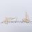 Queen Anne's Lace Butterfly Shape Dried Flower Earrings