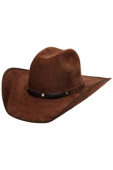 Faux Nubuck Suede Cutter Cowboy Hat