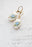 Blue Rose Cameo Earrings