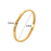 Multi Style 18K Gold Plated Stainless Steel Cuff Bangles-FGS