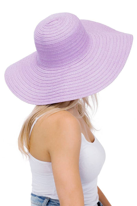 Thin Light-Weight Floppy Straw Beach Sun Hat