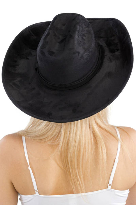 Faux Nubuck Suede Cutter Cowboy Hat