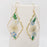 Geometric Pressed Plant Dried Flower Dangle Earrings