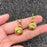 18K Gold Plated Stainless Steel Snail Stud Earrings - FGS