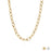 18K Gold PVD Stainless Steel Cable Link Chain Necklace