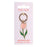 Pink Spring Tulip Keyring