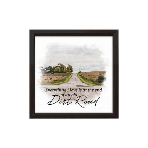 Dirt Road | Wood Sign