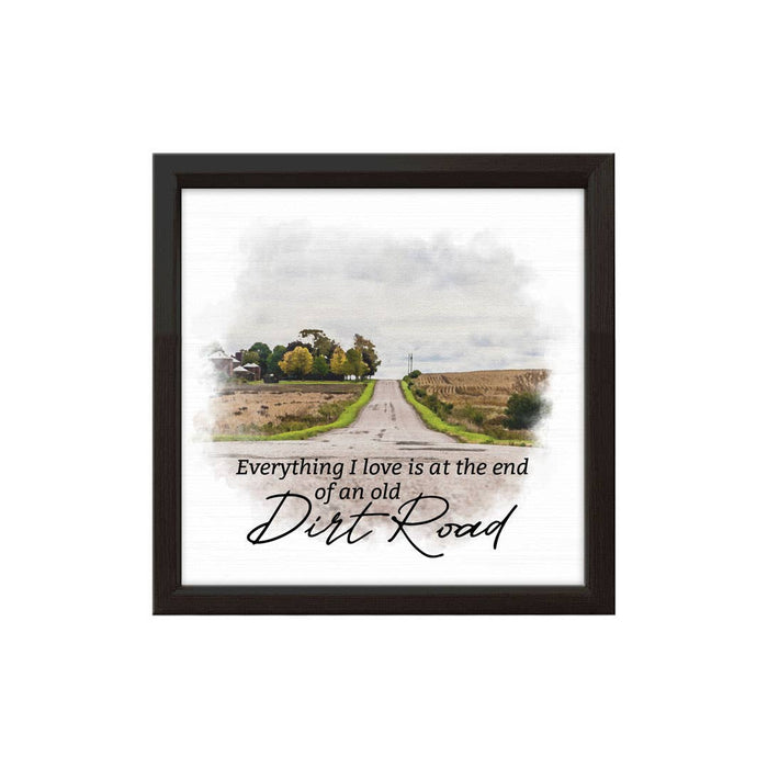 Dirt Road | Wood Sign