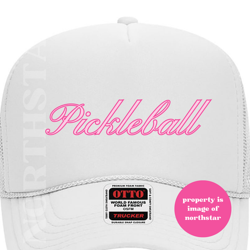 Pickleball Trucker Hat - Foam Mesh Back Trucker Hat