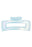 Pearlescent Glossed Clear Block Hair Claw