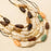 Large Stone Layered Resin Necklace