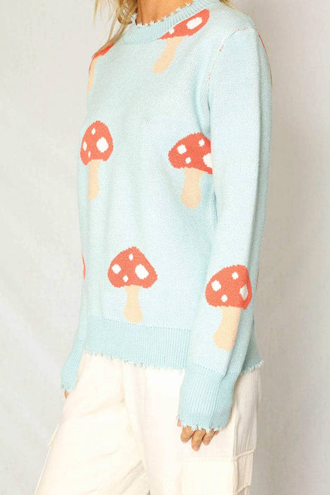 Mushroom knit sweater