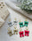 Holiday Bow Huggies | Polymer Clay Earrings 