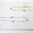 18K Gold PVD Stainless Steel Dangle Stone Necklace