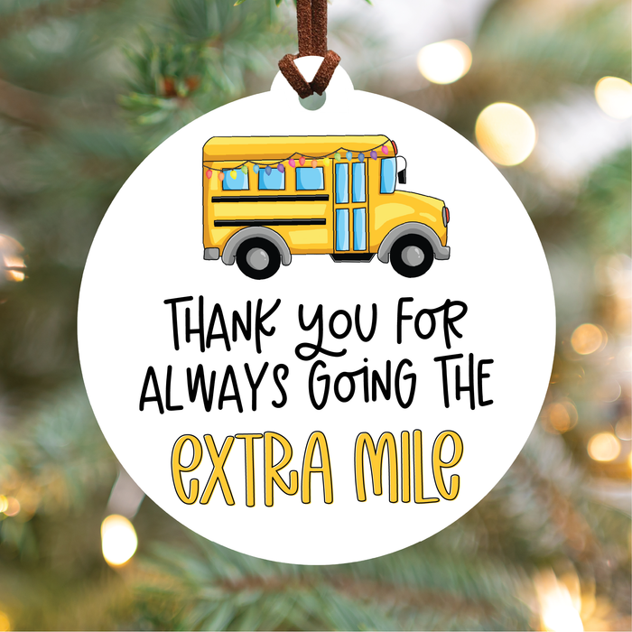 Bus Driver Christmas Ornament