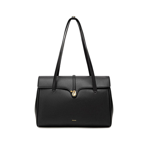 Lock - Recycled Vegan Tote Upgrade Edition - Black Pebbled