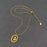 Hollow Flower Charm 18K Gold Plated S.Steel Necklace - FGS
