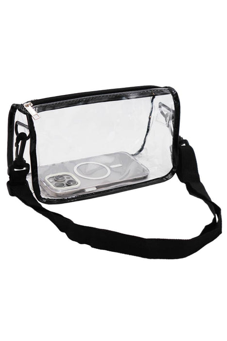 Transparent Clear PVC Crossbody Purse Clutch Bag