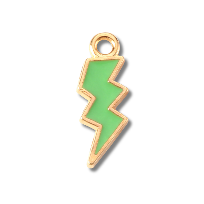 Lightening Bolt Colored Charm