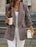 Plaid Checkered Long Blazer