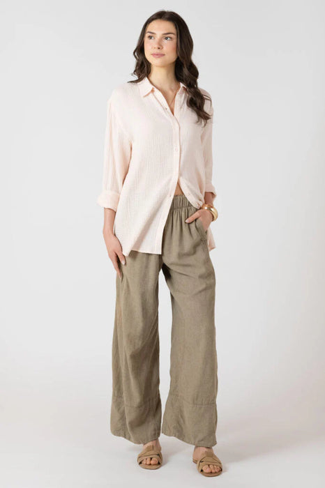 BUTTON UP POWDER PINK
