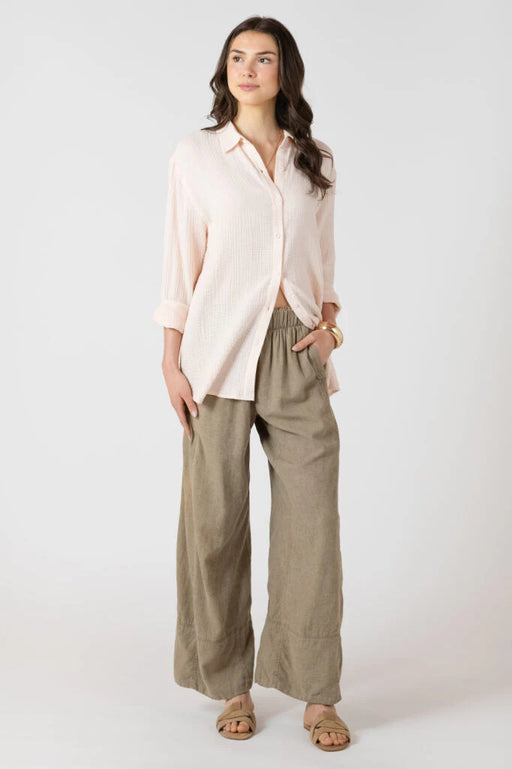 BUTTON UP POWDER PINK
