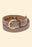 Circle Buckle Leather Belt