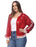 Plus Size Sequin Bomber Jacket