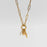 18K Gold Angel Wing Charm Holder Necklace Gift Set