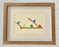 Family Birds Art, 3D Pebbles Tumbled Glass, Birds on Branch