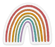 Clear Pride Rainbow Sticker 2.5x2.5in.