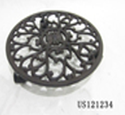Metal Plant Coaster w/Wheels