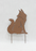 Garden Stake Iron Fox Brown