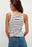 MIA TANK-YD STRIPE in BLACK & WHITE COMBO