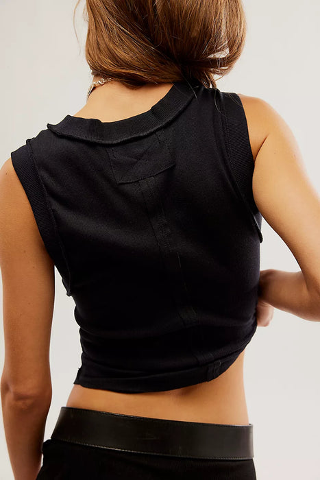 Free People Kate Tee Black
