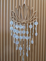 Wind Chime Lotus - Rattan & Shells
