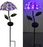 Solar Stake Metal Flower 24"