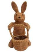 Bunny w/Basket Coco Fibre 20"