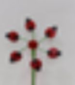 Garden Stake Ladybug Spinner 28"