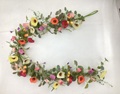 Garland 60" Poppies & Floral Mix