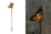 Solar Stake Butterfly Yellow/Orange 46"