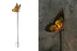 Solar Stake Butterfly Yellow/Orange 46"