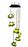 Windchime Solar Bees 26"