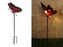 Solar Stake Butterfly Red 46"