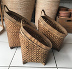 Baskets Bamboo & Rattan with Handle