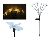 Solar Stake Dragonfly Warm White 27"