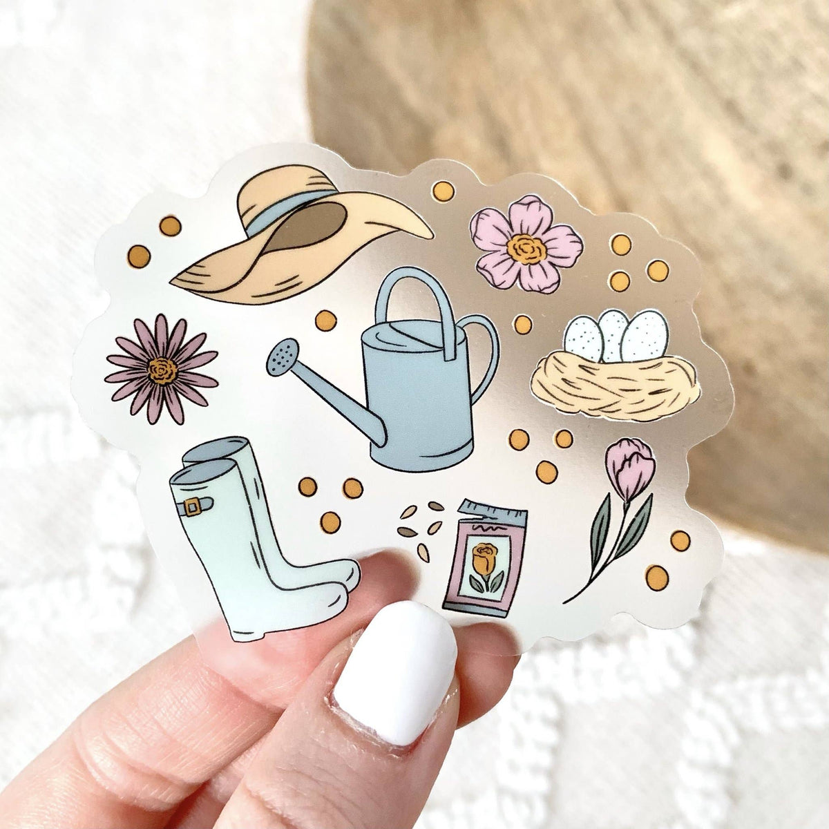 Clear Spring Favorites Sticker, 3x2.5in — Dutch Growers Regina