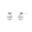 18K Gold PVD Stainless Steel 12mm glass Pearl Stud Earrings