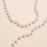 5mm Classic Large Pearl Link 18K Gold Dipped Necklace