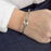 18K Gold PVD Stainless Steel Buckle Clasp Bangle Bracelet
